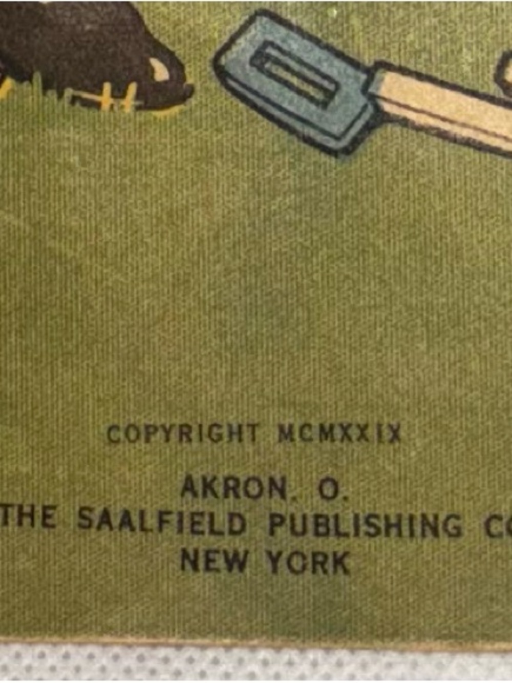 Vintage 1934 Saalfield Alphabet Book Corinne Ringel Bailey Illustrated ABC - Picture 5 of 5